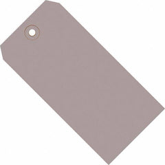 Made in USA - 8" High x 4" Long, Safety & Facility Blank Tag - Gray Cardstock - A1 Tooling