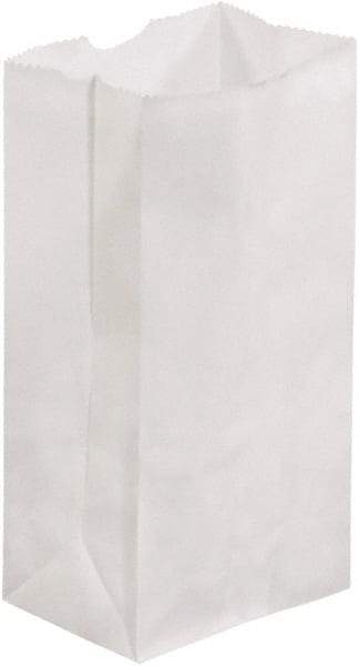 Made in USA - Kraft Grocery Bag - 3-1/2 x 2-3/8 x 6-7/8, White - A1 Tooling