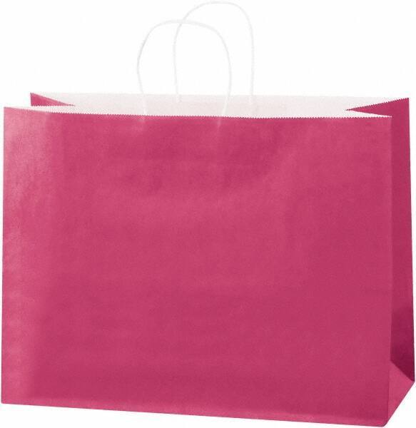 Made in USA - Kraft Grocery Bag - 16 x 6 x 12, Cerise - A1 Tooling