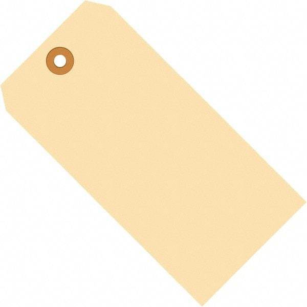 Made in USA - 4-1/4" High x 2-1/8" Long, Safety & Facility Blank Tag - Manila Cardstock - A1 Tooling