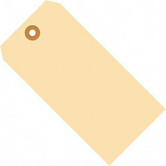 Made in USA - 5-3/4" High x 2-7/8" Long, Safety & Facility Blank Tag - Manila Cardstock - A1 Tooling