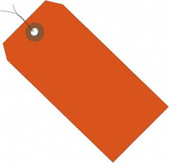 Made in USA - 4-3/4" High x 2-3/8" Long, Safety & Facility Blank Tag - Orange Vinyl - A1 Tooling