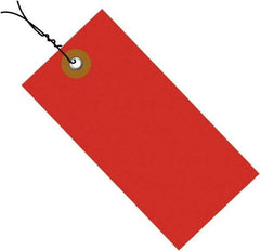 Dupont - 4-1/4" High x 2-1/8" Long, Safety & Facility Blank Tag - Red Spunbonded Olefin - A1 Tooling