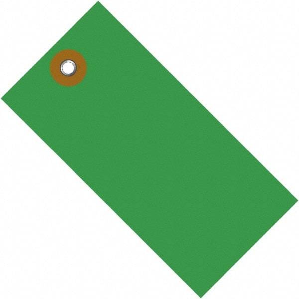 Dupont - 4-1/4" High x 2-1/8" Long, Safety & Facility Blank Tag - Green Spunbonded Olefin - A1 Tooling