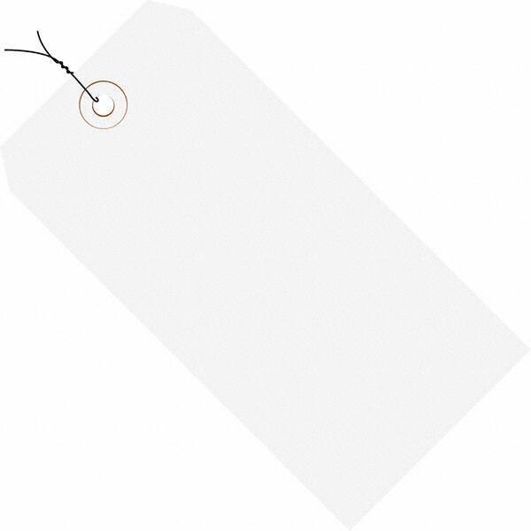 Made in USA - 2-3/4" High x 1-3/8" Long, Safety & Facility Blank Tag - White Cardstock - A1 Tooling