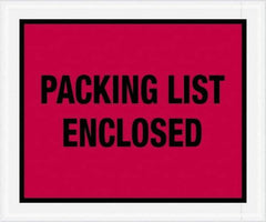 Value Collection - 500 Piece, 10" Long x 12" Wide, Packing List Envelope - Packing List Enclosed, Red - A1 Tooling