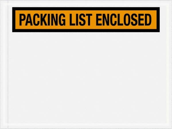 Value Collection - 1,000 Piece, 4-1/2" Long x 6" Wide, Packing List Envelope - Packing List Enclosed, Orange - A1 Tooling