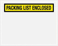 Value Collection - 1,000 Piece, 7" Long x 5-1/2" Wide, Packing List Envelope - Packing List Enclosed, Yellow - A1 Tooling