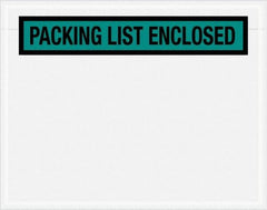 Value Collection - 1,000 Piece, 7" Long x 5-1/2" Wide, Packing List Envelope - Packing List Enclosed, Green - A1 Tooling