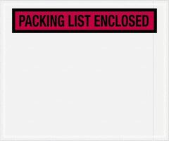 Value Collection - 500 Piece, 10" Long x 12" Wide, Packing List Envelope - Packing List Enclosed, Red - A1 Tooling