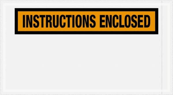 Value Collection - 1,000 Piece, 5-1/2" Long x 10" Wide, Packing List Envelope - Instructions Enclosed, Orange - A1 Tooling