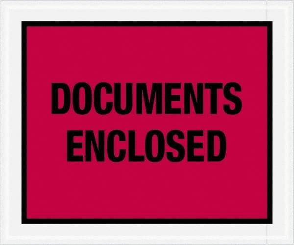 Value Collection - 500 Piece, 10" Long x 12" Wide, Packing List Envelope - Documents Enclosed, Red - A1 Tooling