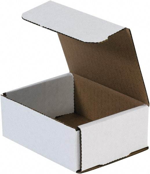 Made in USA - 4" Wide x 5" Long x 2" High Rectangle Crush Proof Mailers - 1 Wall, White - A1 Tooling