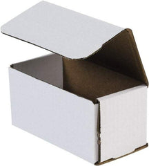 Made in USA - 5" Wide x 5" Long x 2" High Rectangle Crush Proof Mailers - 1 Wall, White - A1 Tooling