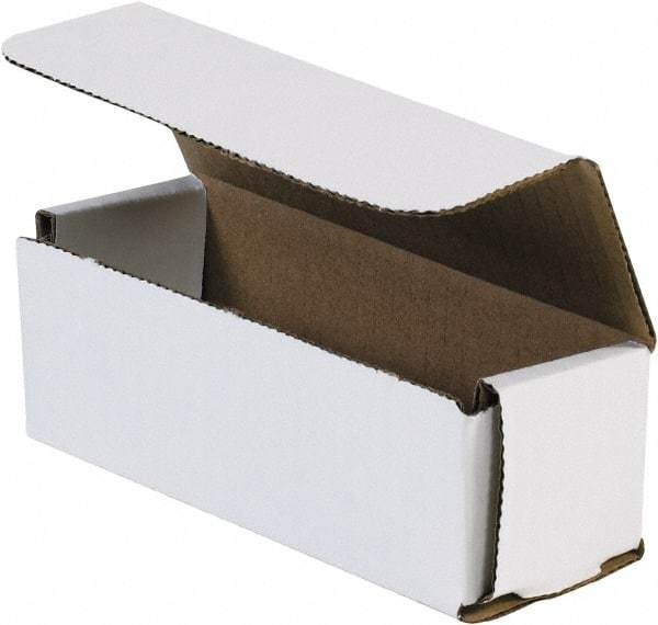 Made in USA - 2" Wide x 6" Long x 2" High Rectangle Crush Proof Mailers - 1 Wall, White - A1 Tooling