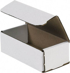 Made in USA - 3-5/8" Wide x 6" Long x 2" High Rectangle Crush Proof Mailers - 1 Wall, White - A1 Tooling