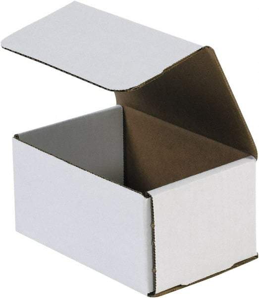 Made in USA - 5" Wide x 6" Long x 3" High Rectangle Crush Proof Mailers - 1 Wall, White - A1 Tooling