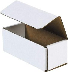 Made in USA - 4" Wide x 14" Long x 4" High Rectangle Crush Proof Mailers - 1 Wall, White - A1 Tooling