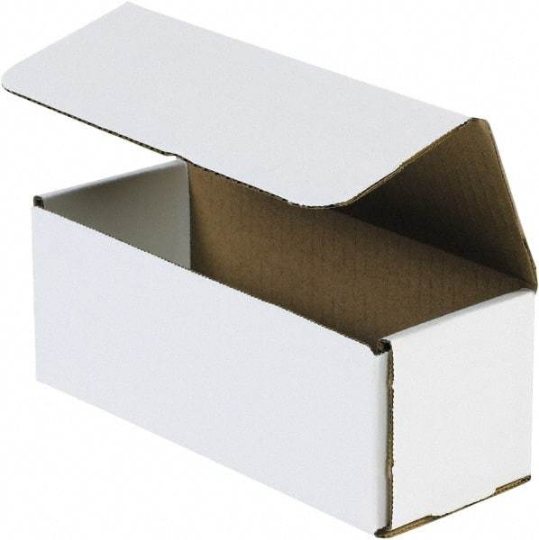 Made in USA - 3-1/2" Wide x 11-1/2" Long x 3-1/2" High Rectangle Crush Proof Mailers - 1 Wall, White - A1 Tooling