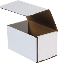 Made in USA - 4" Wide x 7" Long x 4" High Rectangle Crush Proof Mailers - 1 Wall, White - A1 Tooling