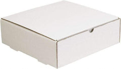 Made in USA - 9" Wide x 9" Long x 4" High Rectangle Crush Proof Mailers - 1 Wall, White - A1 Tooling