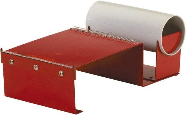 Import - 6" Wide, Single Roll, Manual Table/Desk Tape Dispenser - Metal, Unlimited Dispensed Tape Length - A1 Tooling