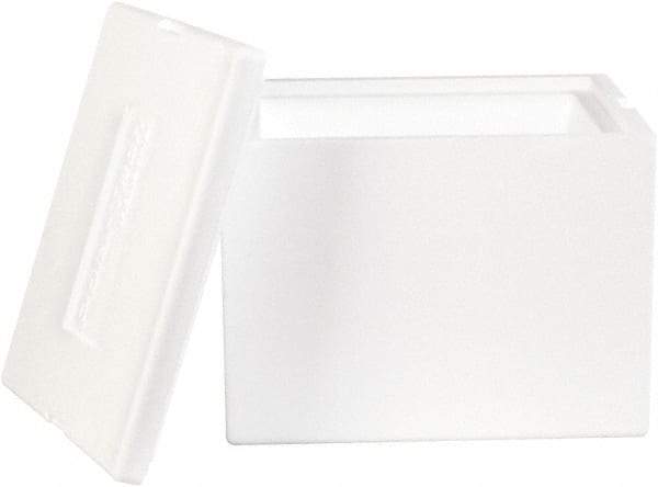 Made in USA - 10" Wide x 12" Long x 9" High Rectangle Insulated Box - White - A1 Tooling