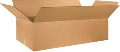 Made in USA - 24" Wide x 48" Long x 12" High Rectangle Heavy Duty Corrugated Box - 2 Walls, Kraft (Color), 100 Lb Capacity - A1 Tooling