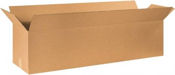 Made in USA - 12" Wide x 50" Long x 12" High Rectangle Corrugated Shipping Box - 1 Wall, Kraft (Color), 65 Lb Capacity - A1 Tooling