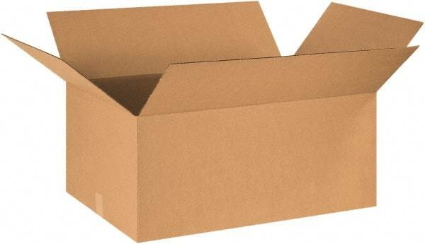 Made in USA - 24" Wide x 36" Long x 18" High Rectangle Corrugated Shipping Box - 1 Wall, Kraft (Color), 65 Lb Capacity - A1 Tooling