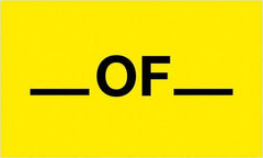 Tape Logic - 5" Long, Fluorescent Yellow Paper Shipping Label - For Multi-Use - A1 Tooling