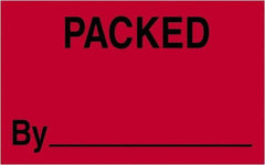 Tape Logic - 2" Long, Fluorescent Red Paper Shipping Label - For Multi-Use - A1 Tooling