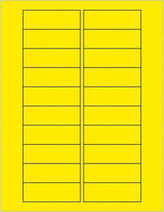 Tape Logic - 3" Long, Fluorescent Yellow Paper Laser Label - For Laser Printers - A1 Tooling