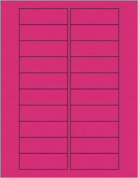 Tape Logic - 3" Long, Fluorescent Pink Paper Laser Label - For Laser Printers - A1 Tooling