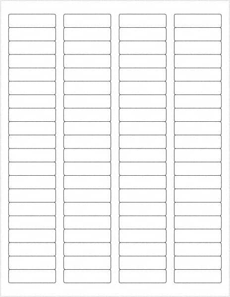 Tape Logic - 1-3/4" Long, White Paper Laser Label - For Laser Printers - A1 Tooling