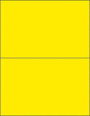 Tape Logic - 8-1/2" Long, Fluorescent Yellow Paper Laser Label - For Laser Printers - A1 Tooling