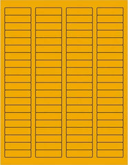 Tape Logic - 1-3/4" Long, Fluorescent Orange Paper Laser Label - For Laser Printers - A1 Tooling