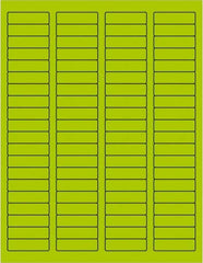 Tape Logic - 1-3/4" Long, Fluorescent Green Paper Laser Label - For Laser Printers - A1 Tooling