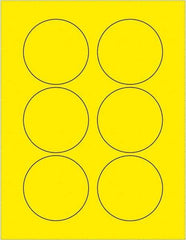 Tape Logic - 3" Long, Fluorescent Yellow Paper Laser Label - For Laser Printers - A1 Tooling