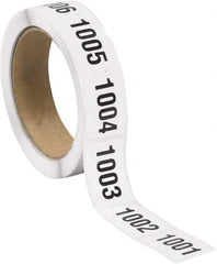 Tape Logic - 1-1/2" Long, Black/White Paper Inventory Labels - For Multi-Use - A1 Tooling