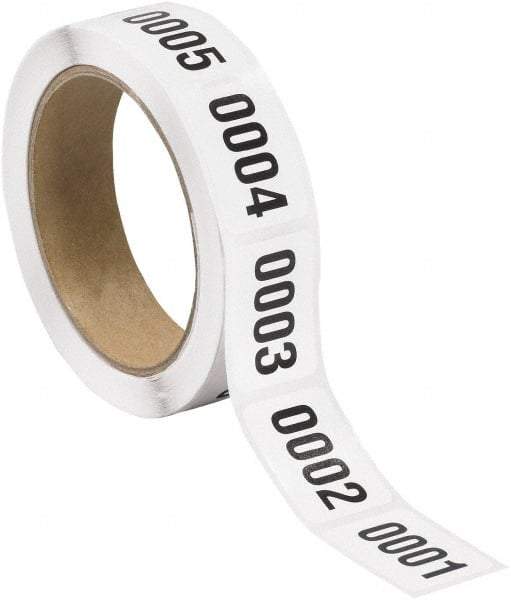 Tape Logic - 1-1/2" Long, Black/White Paper Inventory Labels - For Multi-Use - A1 Tooling