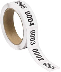 Tape Logic - 1-1/2" Long, Black/White Paper Inventory Labels - For Multi-Use - A1 Tooling