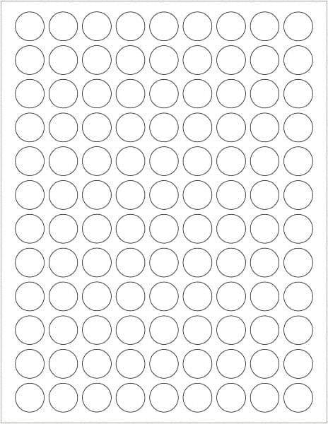 Tape Logic - 3/4" Long, White Paper Laser Label - For Laser Printers - A1 Tooling