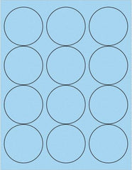 Tape Logic - 2-1/2" Long, Pastel Blue Paper Laser Label - For Laser Printers - A1 Tooling