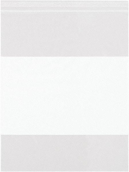 Value Collection - 8 x 8", 2 mil White Block Reclosable Polybags - Clear - A1 Tooling