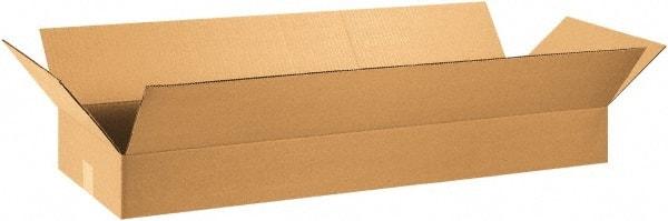 Made in USA - 12" Wide x 36" Long x 6" High Rectangle Corrugated Shipping Box - 1 Wall, Kraft (Color), 65 Lb Capacity - A1 Tooling