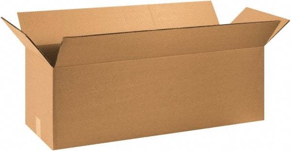 Made in USA - 12" Wide x 36" Long x 12" High Rectangle Heavy Duty Corrugated Box - 2 Walls, Kraft (Color), 100 Lb Capacity - A1 Tooling