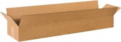 Made in USA - 11" Wide x 42" Long x 6" High Rectangle Corrugated Shipping Box - 1 Wall, Kraft (Color), 65 Lb Capacity - A1 Tooling