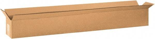 Made in USA - 4" Wide x 36" Long x 4" High Rectangle Corrugated Shipping Box - 1 Wall, Kraft (Color), 65 Lb Capacity - A1 Tooling