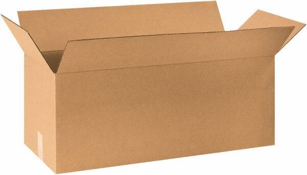 Made in USA - 10" Wide x 30" Long x 10" High Rectangle Corrugated Shipping Box - 1 Wall, Kraft (Color), 65 Lb Capacity - A1 Tooling